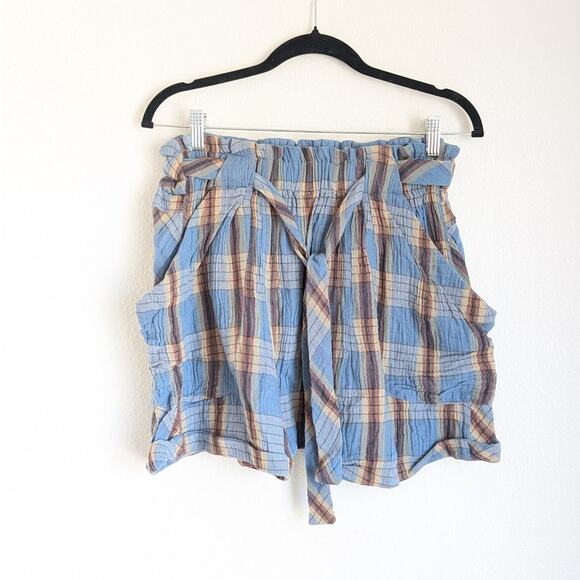 Free People Las Palmas Sailor Cotton Short Shorts in Riverside Combo, size XS - Picture 1 of 7